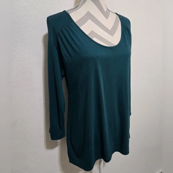 OLD NAVY Teal Long Sleeve Women's Top Size Large - Picture 3 of 11